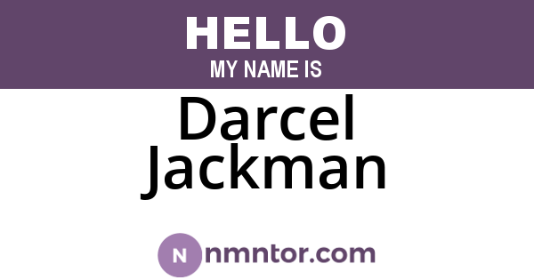 Darcel Jackman