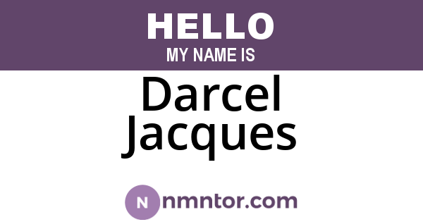 Darcel Jacques
