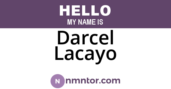 Darcel Lacayo