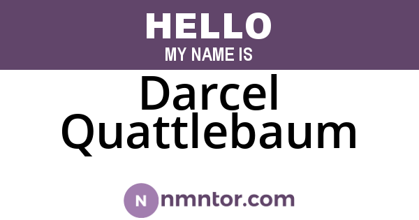 Darcel Quattlebaum