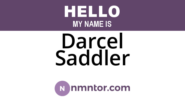 Darcel Saddler