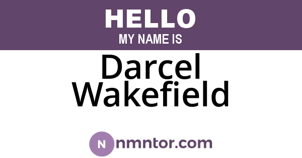 Darcel Wakefield