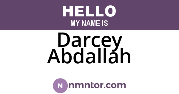 Darcey Abdallah