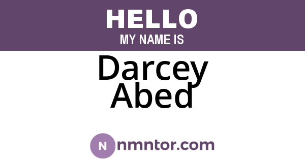 Darcey Abed