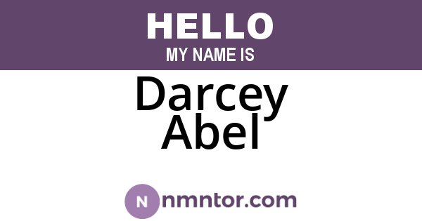 Darcey Abel