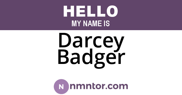 Darcey Badger