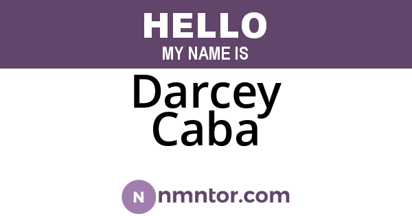Darcey Caba