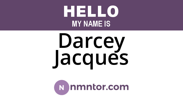 Darcey Jacques