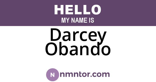 Darcey Obando