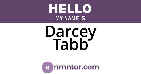 Darcey Tabb