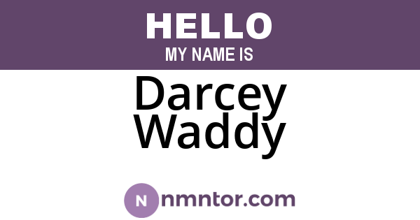 Darcey Waddy