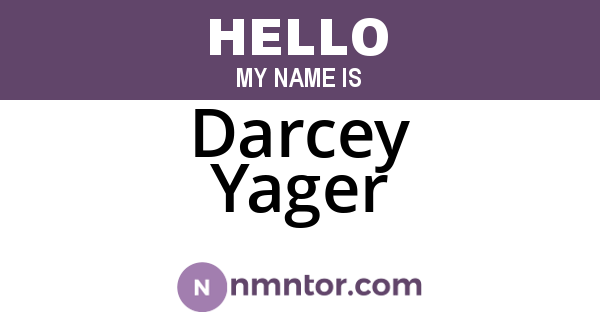 Darcey Yager