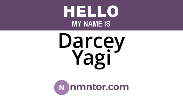 Darcey Yagi