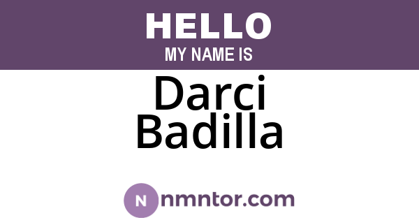 Darci Badilla