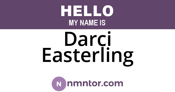 Darci Easterling