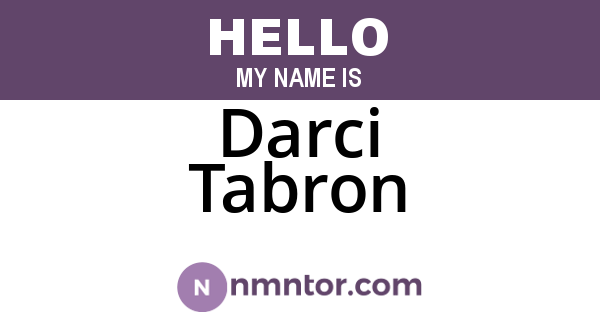 Darci Tabron