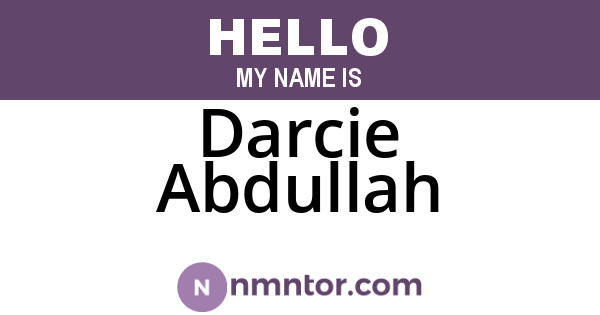 Darcie Abdullah