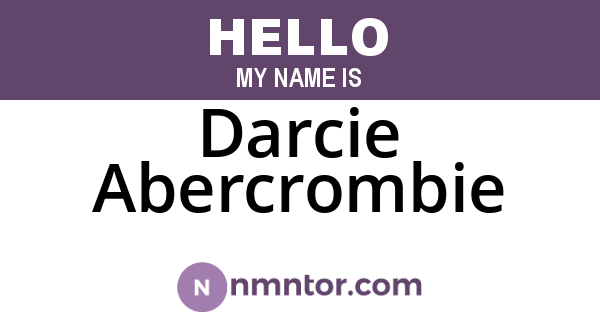 Darcie Abercrombie