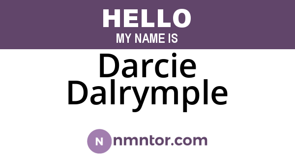 Darcie Dalrymple