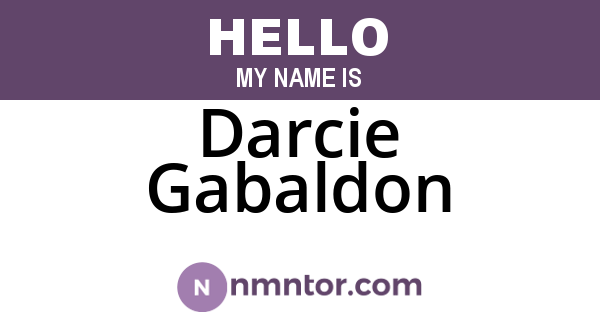 Darcie Gabaldon