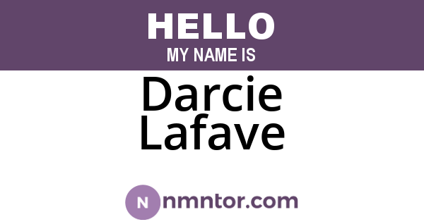 Darcie Lafave