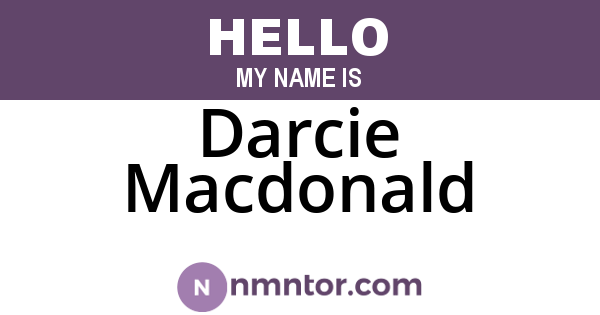Darcie Macdonald