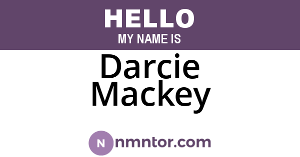 Darcie Mackey