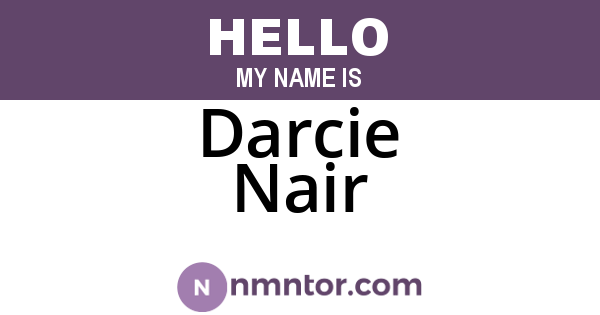 Darcie Nair