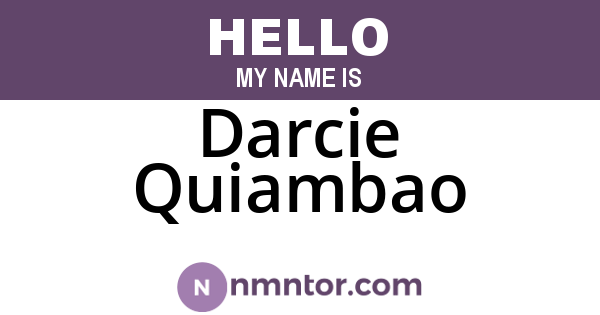 Darcie Quiambao