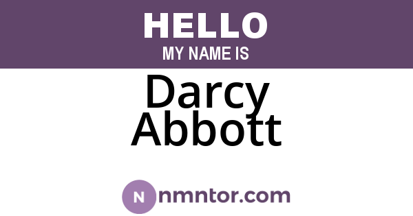 Darcy Abbott