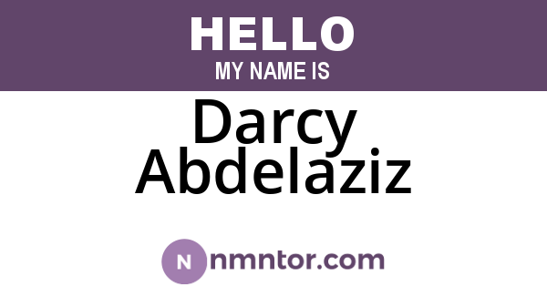 Darcy Abdelaziz
