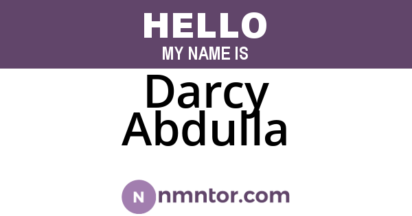 Darcy Abdulla