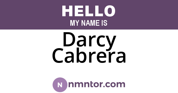 Darcy Cabrera