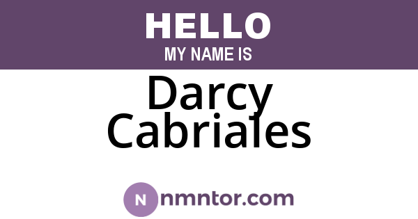 Darcy Cabriales