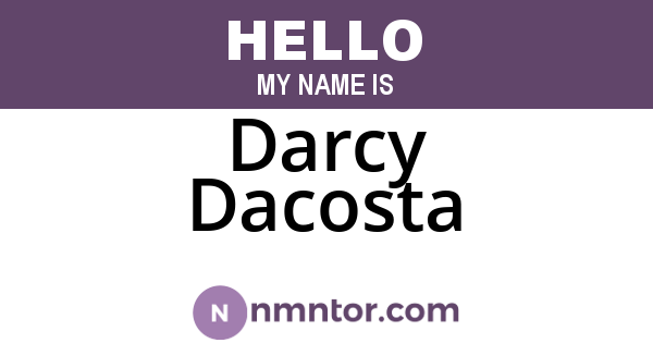 Darcy Dacosta