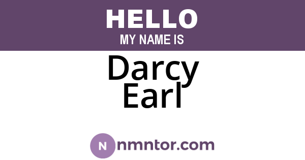 Darcy Earl