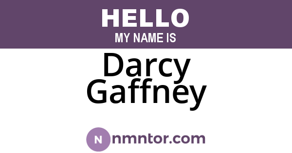 Darcy Gaffney