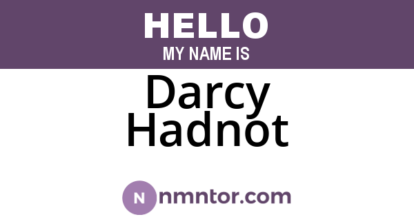 Darcy Hadnot