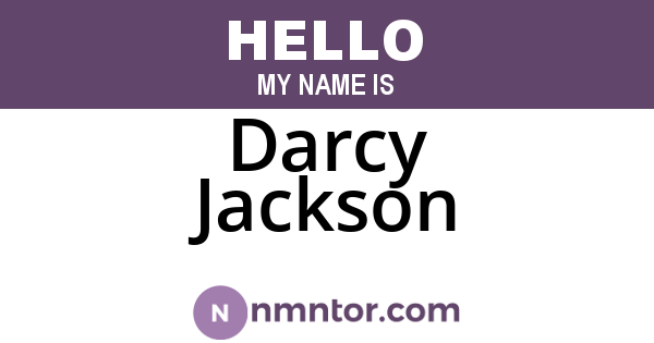 Darcy Jackson