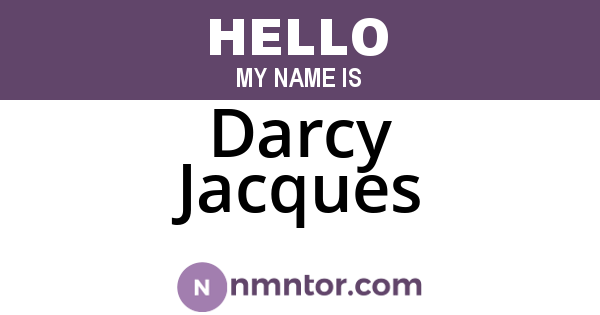 Darcy Jacques