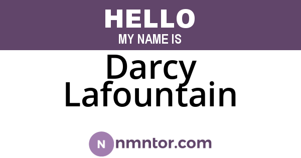 Darcy Lafountain