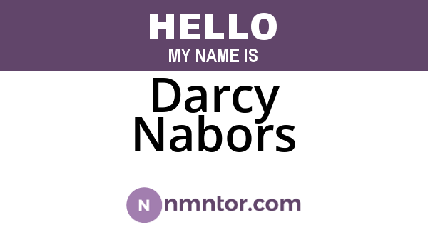 Darcy Nabors