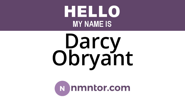 Darcy Obryant