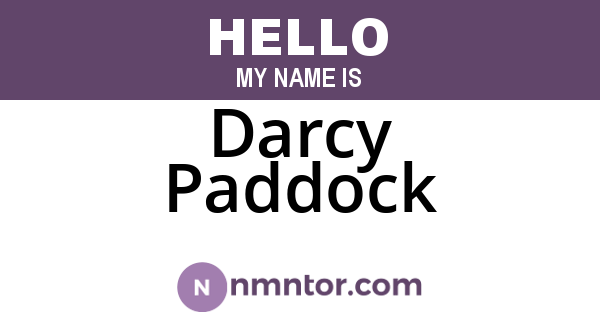 Darcy Paddock