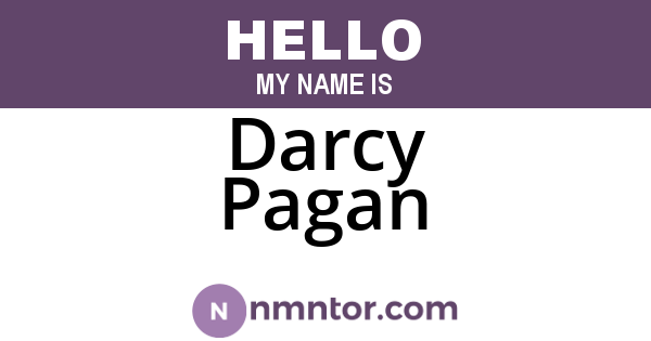 Darcy Pagan