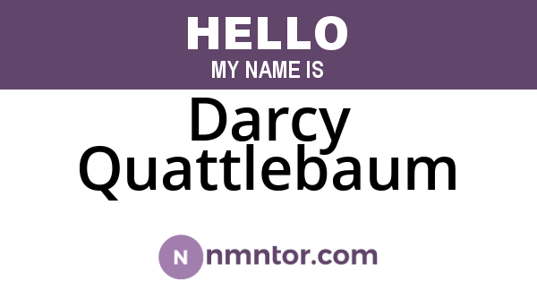 Darcy Quattlebaum