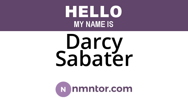 Darcy Sabater