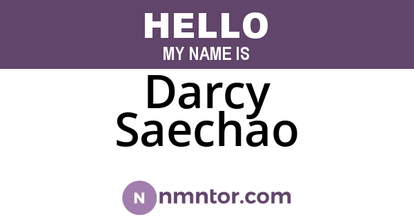 Darcy Saechao