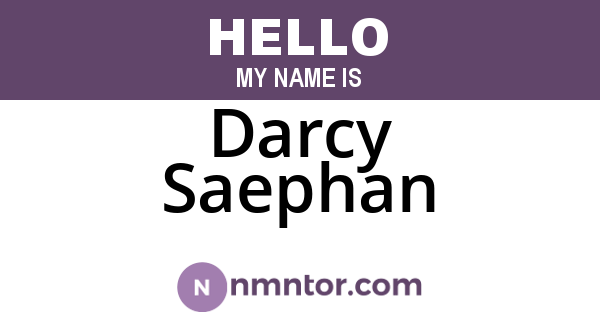 Darcy Saephan