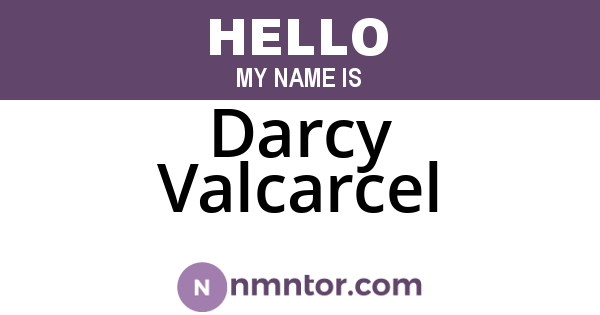 Darcy Valcarcel
